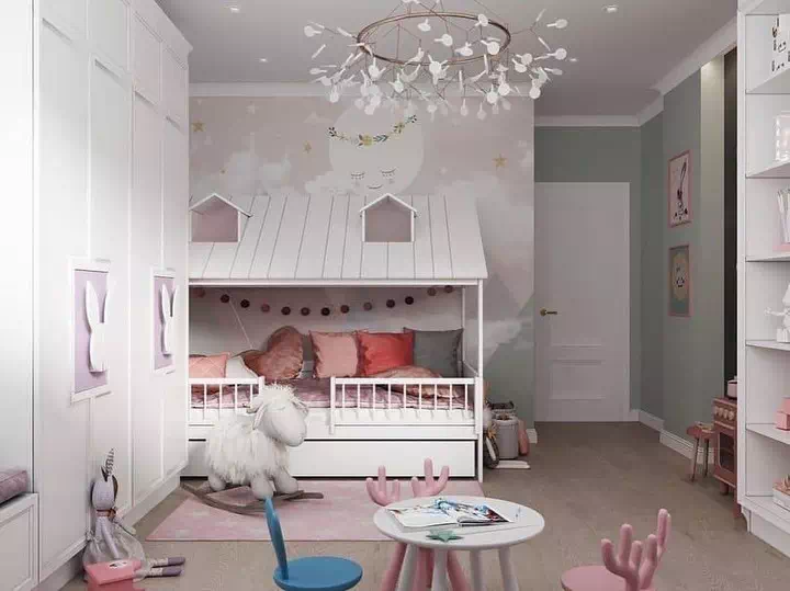 Сказочный дизайн детской спальни девочки 5