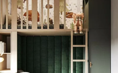 Лаконичный дизайн детской комнаты для мальчика-дошкольника — интерьер в спокойных оттенках