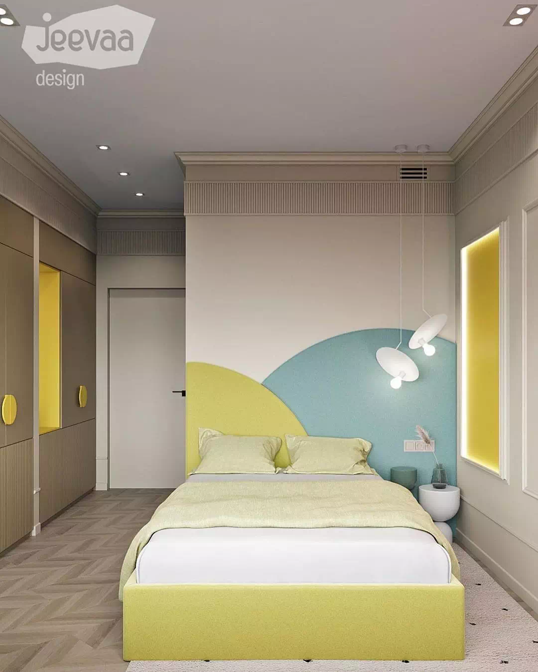 Стильный дизайн спальни мальчика-подростка 4