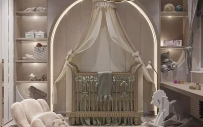 Светлый дизайн детской комнаты для новорожденного – авторский интерьер для малыша