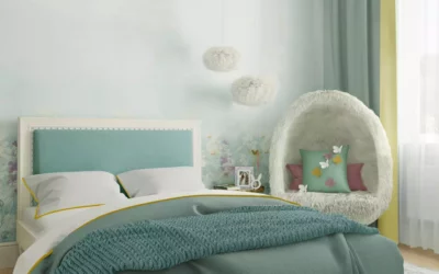 Уникальный дизайн-проект детской комнаты для девочки — интерьер с нотками северной романтики