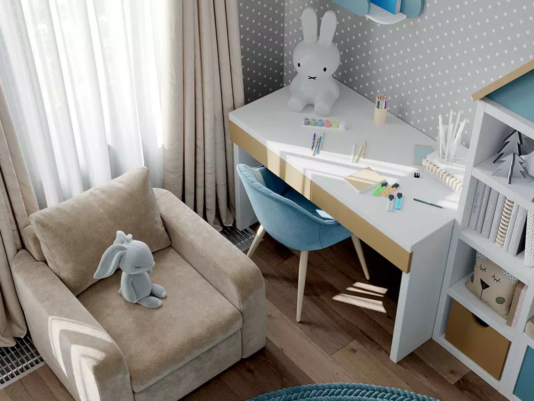 Уютная мебель в детскую ребенка 4001-5