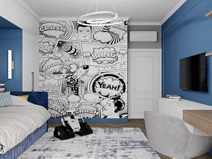 Уютный дизайн детской спальни мальчика 2